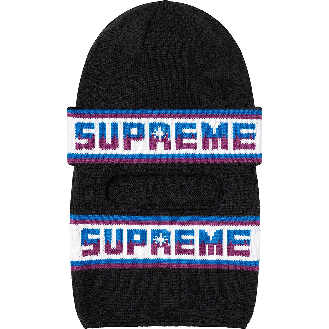 Double Logo Facemask Beanie view 8